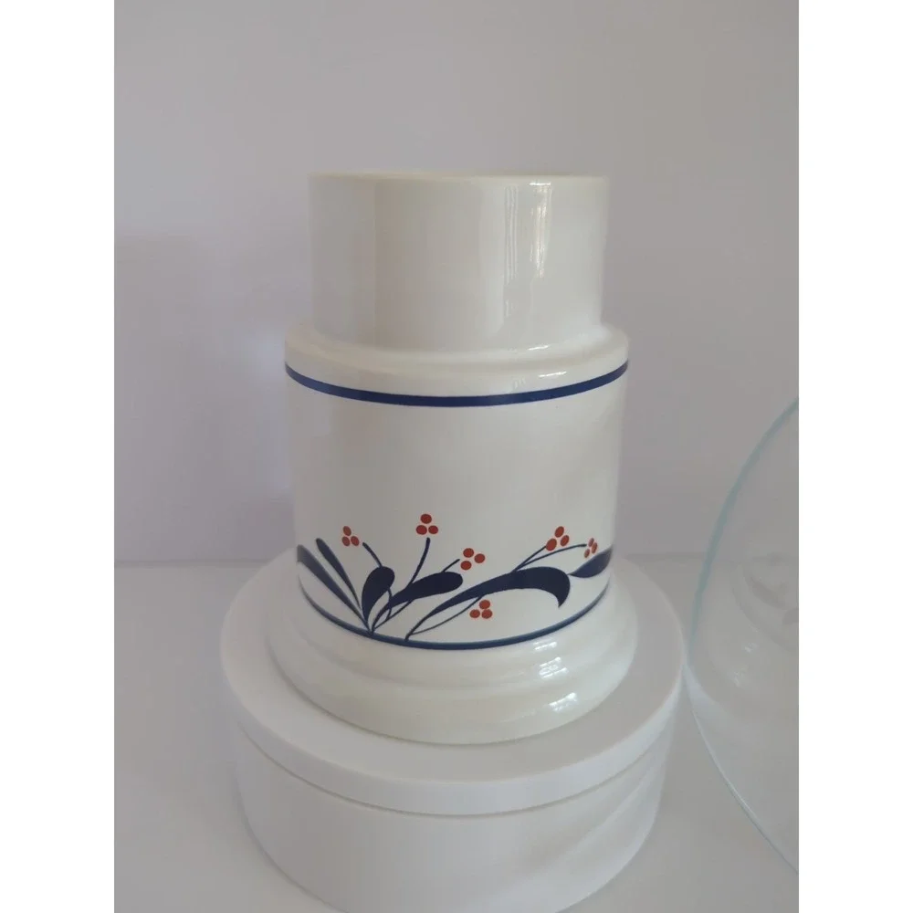 Vintage Towle Gailstyn Sutton Hurricane Votive Candle Lamp Glass Dome Japan MCM